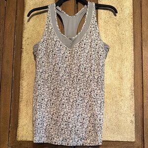 Lululemon Athletica Gray Sleeveless Fitted Tank Top